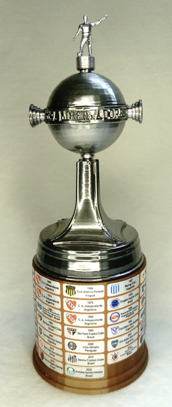Miniatura taça (troféu) Copa Libertadores da América - 2019 - 15cm por encomenda