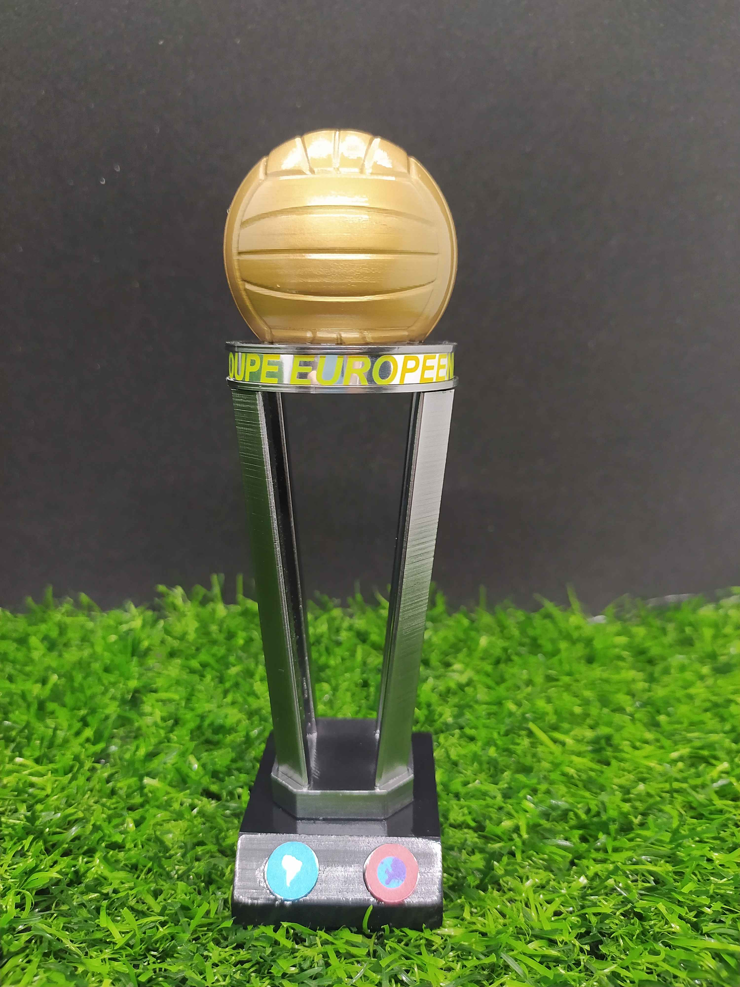 Miniatura taça (troféu) Intercontinental (antigo mundial de clubes) primaria 1963 - 15 cm - por encomenda